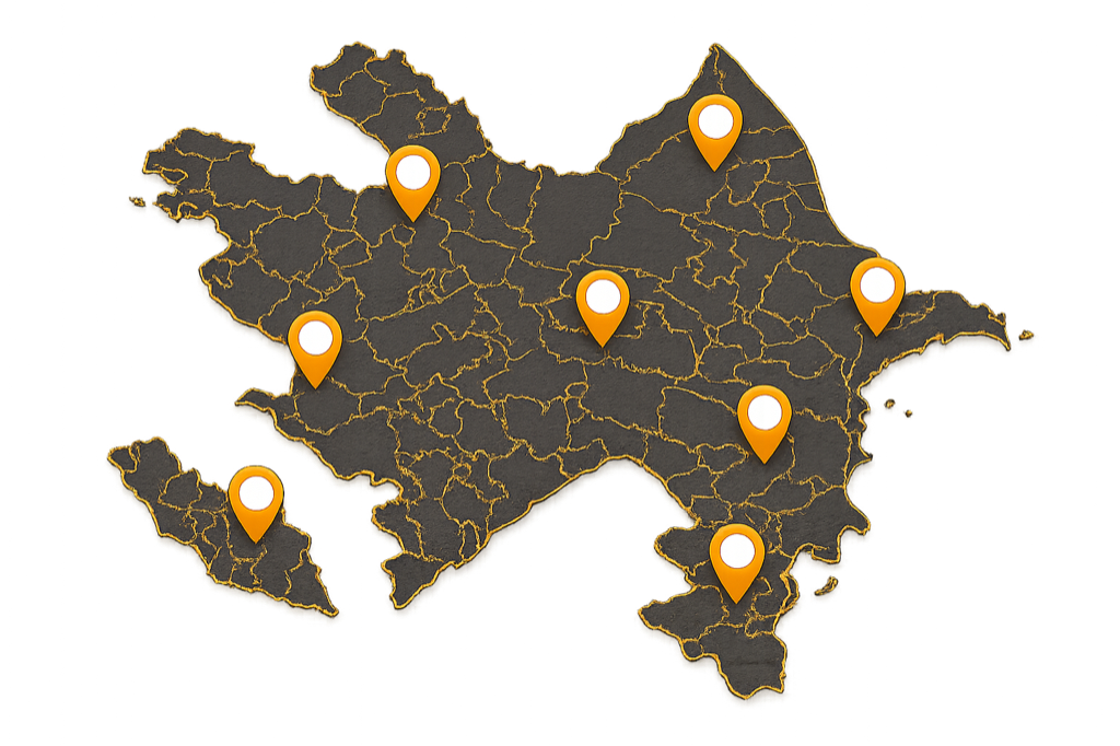 Azerbaijan map